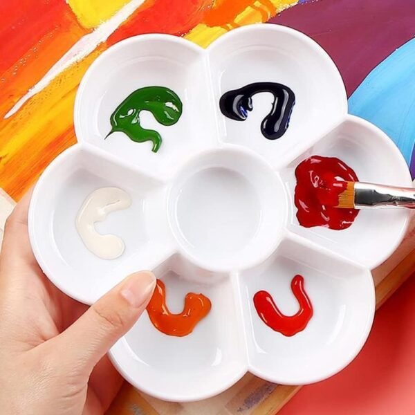 Flower Shape Plastic Paint Mixing Palette