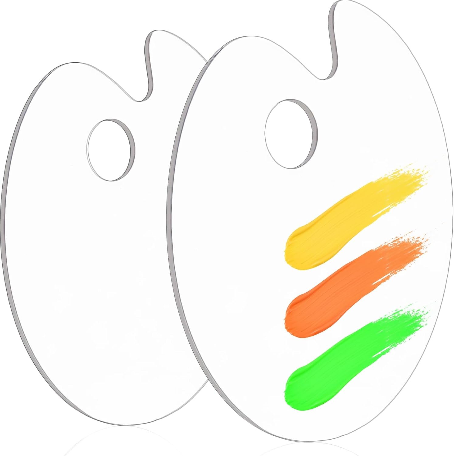 Acrylic Artist Palette with Thumb Hole Design
