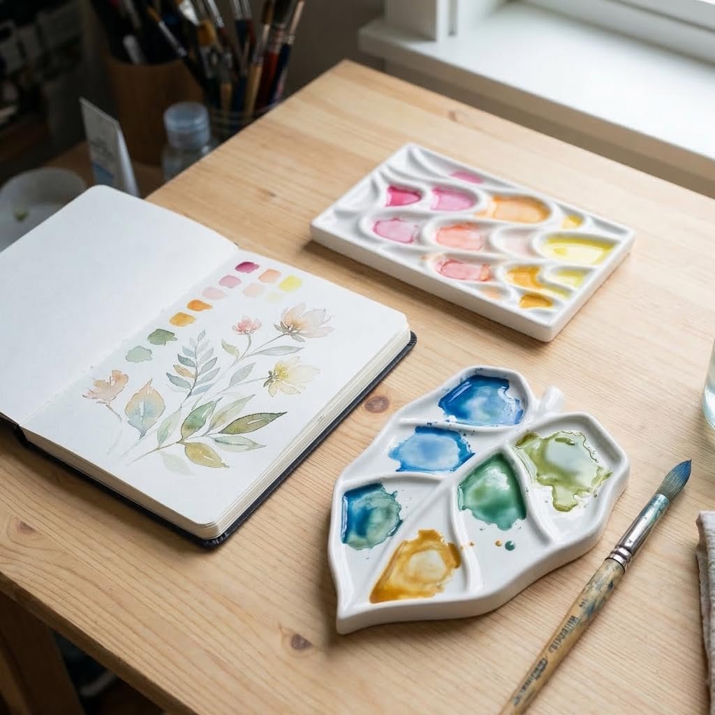 Ceramic Painting Palette Set for Artists Image 2