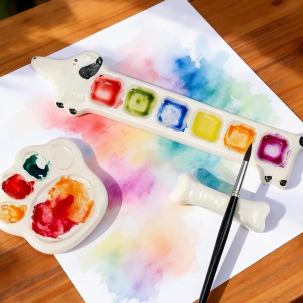 Porcelain Watercolor Mixing Palette Set