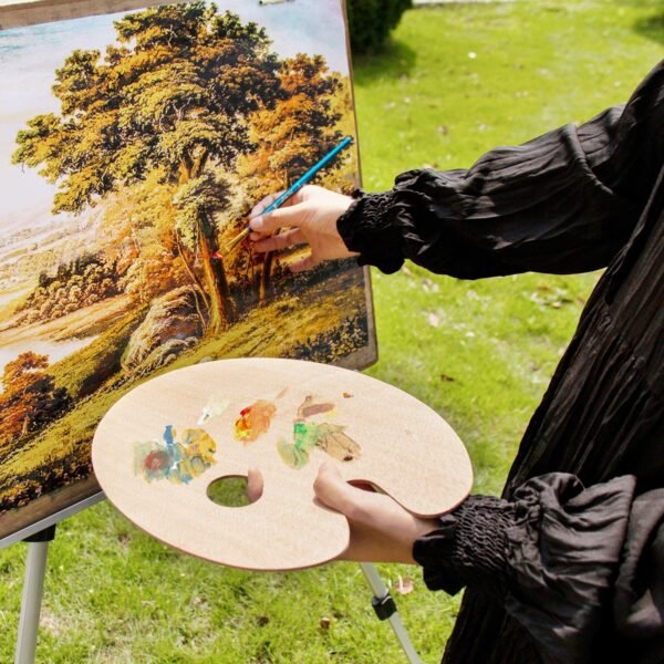 Wooden Painting Palette for Artists and Crafts