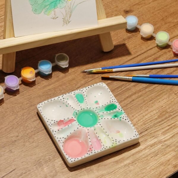 Ceramic Flower Painting Palette for Artists
