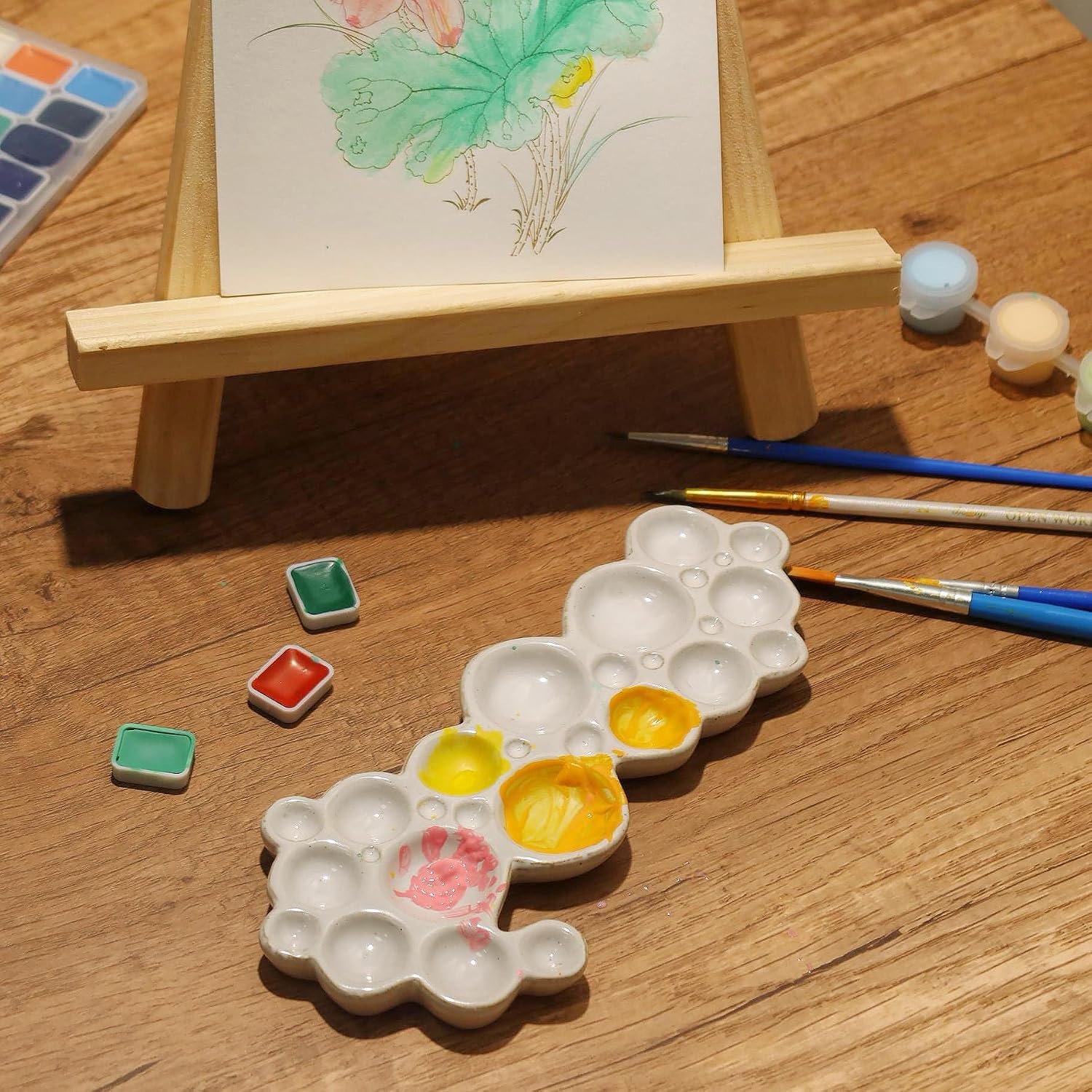 Bubble Shape Ceramic Color Mixing Palette Image 2